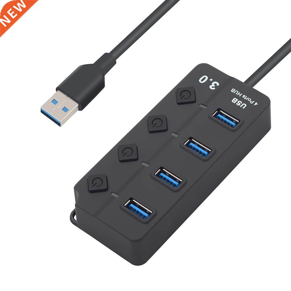 Powered USB 3.0 Hub 4 7 Port High Speed USB Data Hub Charger