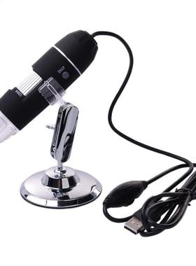 0-800X 8 LED USB 3D Microscope Endoscope Magnifier PC Video