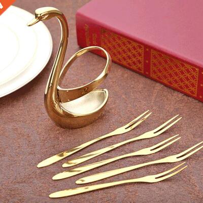 Stainless Steel Long Handle Scoops Serving Forks Set with Ho