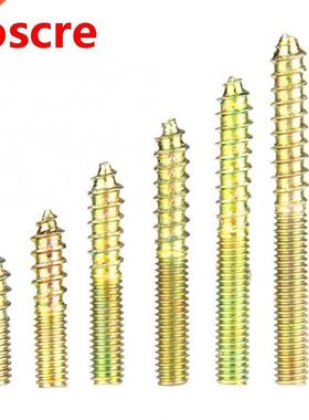 110pcs/pack Dowel Screw Woodwor Connector Double Ended Screw