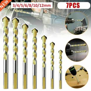 7PCS 3-12mm Drill Bits Set Multifunctional Drill Tool Cerami