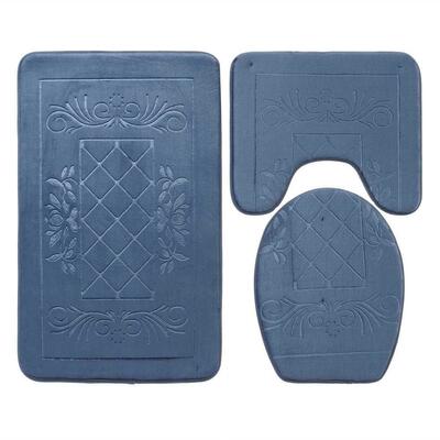 pcs/set Bathroom Mat Set Bath Carpets Thick Anti skid Toil