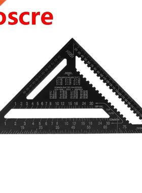 Aluminum Alloy Metric Triangle Ruler Angle Protractor Speed