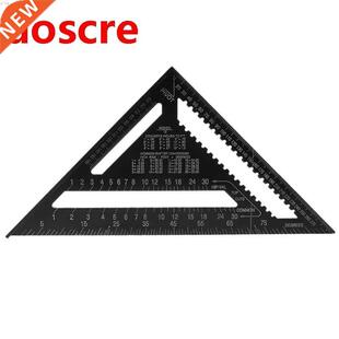 Aluminum Alloy Metric Triangle Ruler Angle Protractor Speed