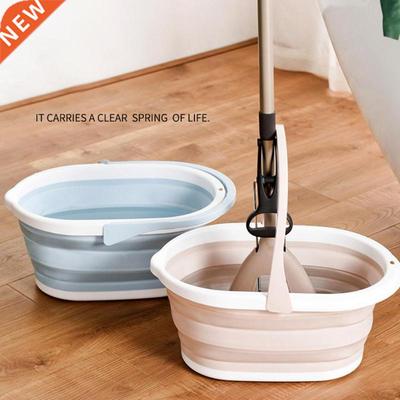 Foldable Plastic Mop Bucket KItchen Dishpan Portable Wash B