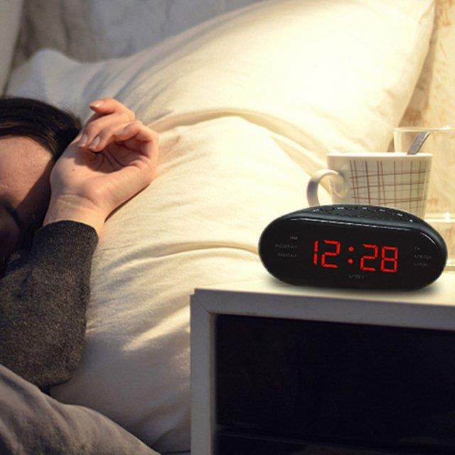 Brand New AM/FM LED Alarm Clock Electronic Desktop Clocks Di