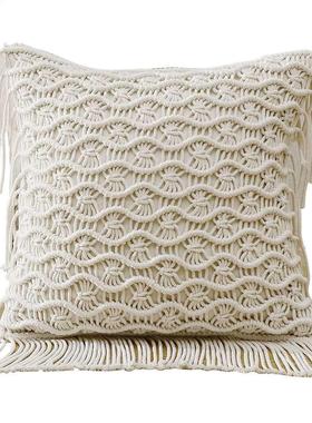 Cotton Pillow Case Sofa Braided Cushion Cover Home Living Ro