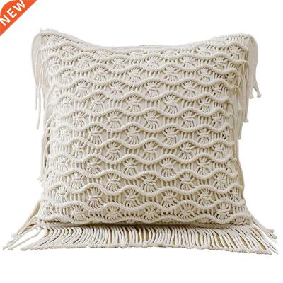 Cotton Pillow Case Sofa Braided Cushion Cover Home Living Ro