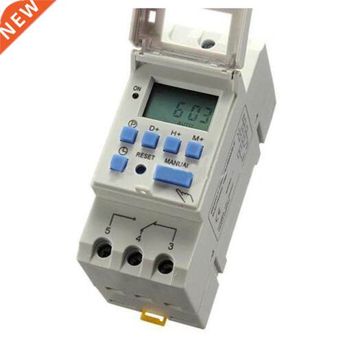 DIN Rail Time Relay Switch LCD Power Programmable Timer DC 1