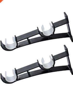 2pcs/set Double Curtain Rod Brackets Window Hdwe Holder