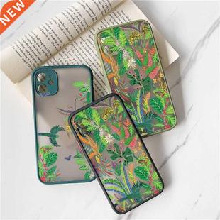Leopard and Tropical Plants Flower Phone Case for iphone 6s
