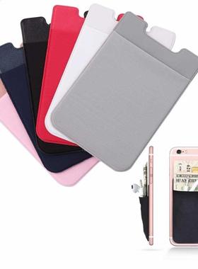 Wallet-Case Stcker Card-Holder Pocket Cell-Phone Adhesve C