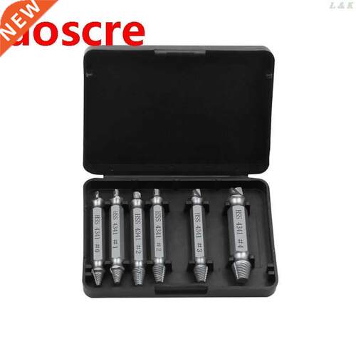 6pcs/set HSS Screw Extractor Drill Bit Broken Damaged Bolt R
