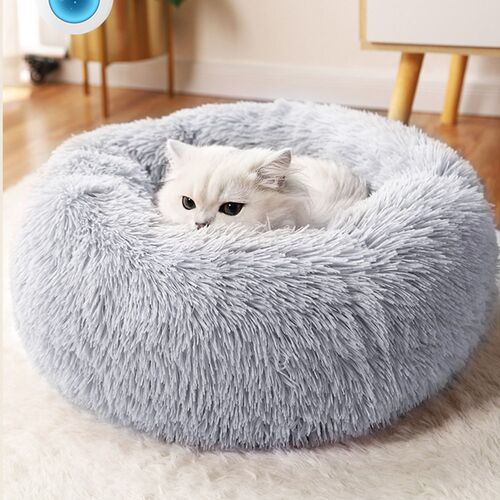 Round Dog Beds House Soft Long Plush Best Pet Dog Bed For Do