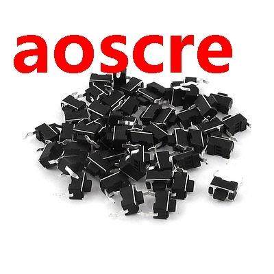 50Pcs 2Pins Momentary DIP PCB Push Button Tact Switch mmx6m