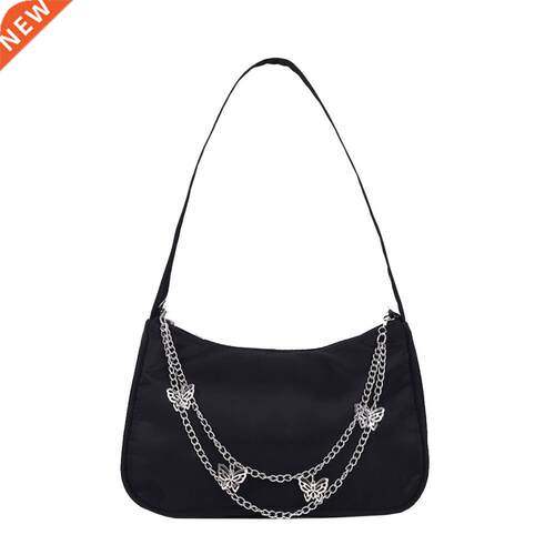 Fashion Women Small Shoulder Underm Bag PU Leather & Nyl