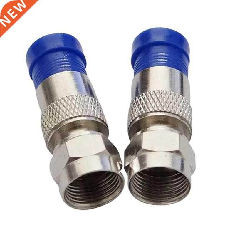 0PCS RG6 Compensation Connector Coaxial Cable Waterproof Co