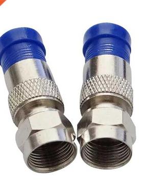 0PCS RG6 Compensation Connector Coaxial Cable Waterproof Co