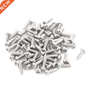 60pcs M3 x 9mm 304 Cross Pan Head Screws Bolt
