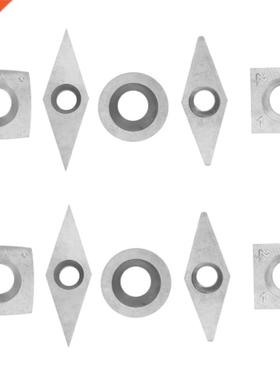 10Pcs/Set Diamond Square Round Blades High Hardness Carbide