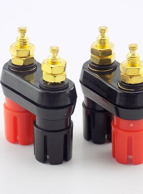 1pcs Dual Female banana plug Speaker Gold plating post termi