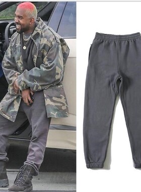 Pantalons street Europe SEASON6 plus velvet solid trousers s