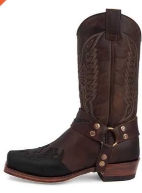 Men's Boots Mid-Calf New Style Fashion Boot Shoes Handma