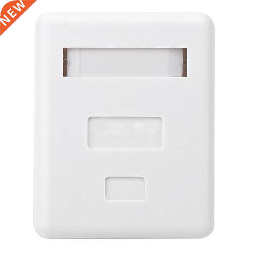 2PCs Network Module Box Cat.5e Single-Port Desktop Wiring Ac