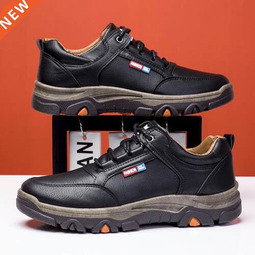 Men Casual Leather Shoes Fashon Sneakers Walkng Loafers Bu