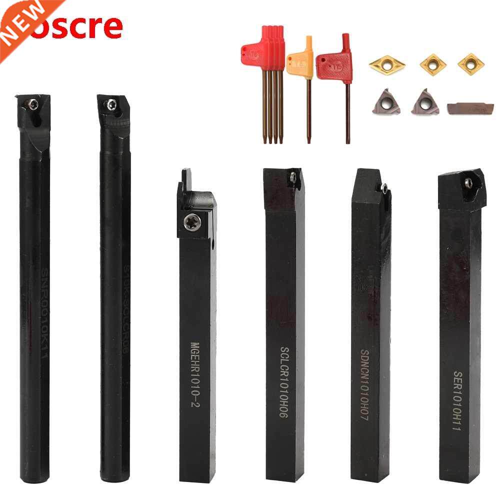 Turning Tool 10mm 6PCS  Hard Alloy With Carbide Insert Wr