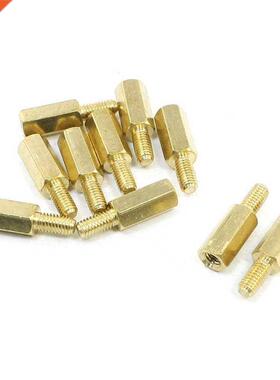 10Pcs M3x6mm Male to Female Thread Hex Copper pillars10mm Lo