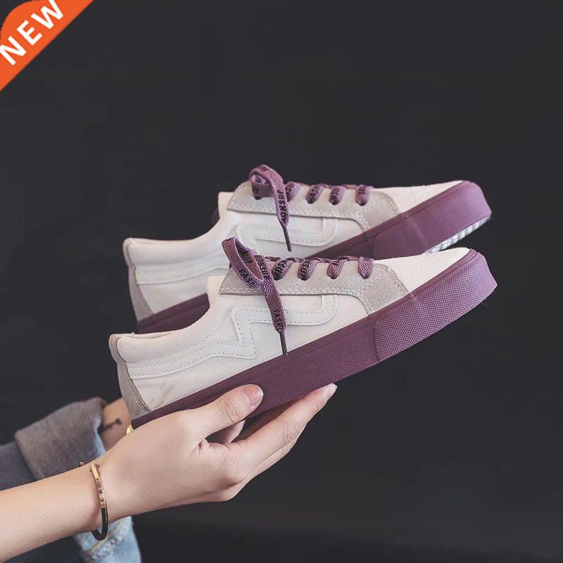 Fall New Women Color Matching Sneakers Flats Shoes Women La