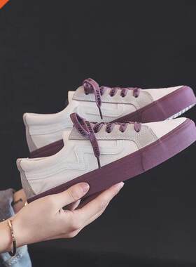 Fall New Women Color Matching Sneakers Flats Shoes Women La