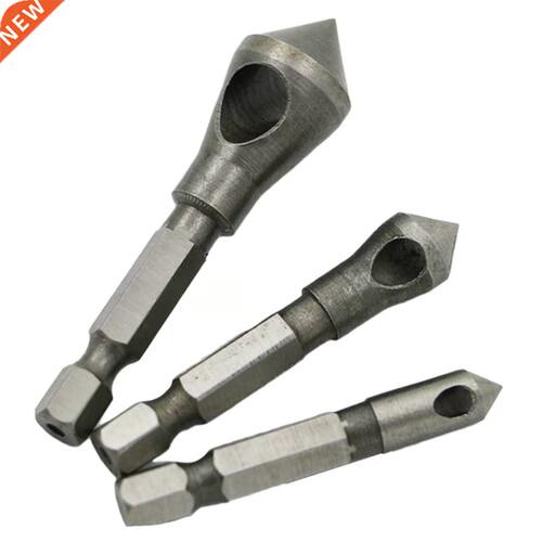 3PCS HSS Titanium Coated Countersink & Deburring Drill B