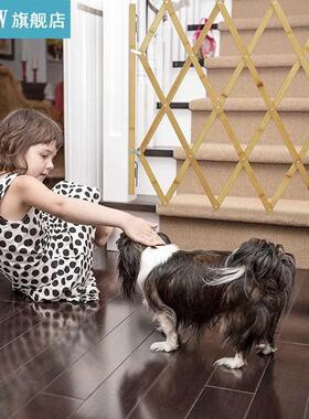 Folding Cat Pet Dog Barrier Wooden Baboo Safety Gate Expand