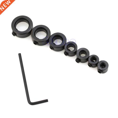 8pcs/lot Drill Depth Stop Collars & Hex Wrench For Drill