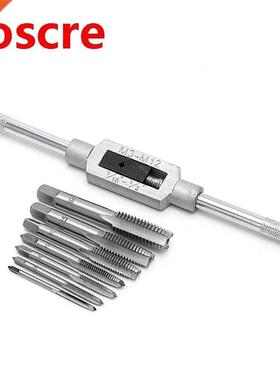 8 Pcs Hand Screw Thread Metrc Plug Tap Set M3-M12 Wth Adju