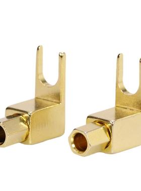 8 pcs total Hi-end Banana to Spade Adapter Plug/Speaker Cabl