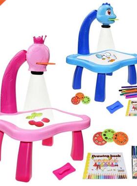 Children's Toy Led Projector Art Drawing Table Kid Paint