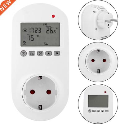 Electric Wireless Socket Digital Heating Thermostat Temperat