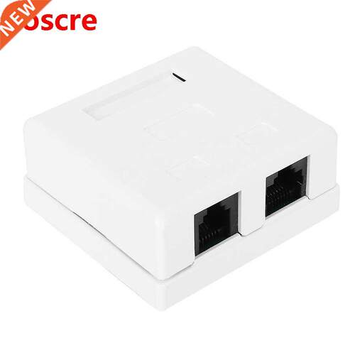 RJ45 RJ11 Wall Connector Junction Adapter 2 Port Desktop Ext