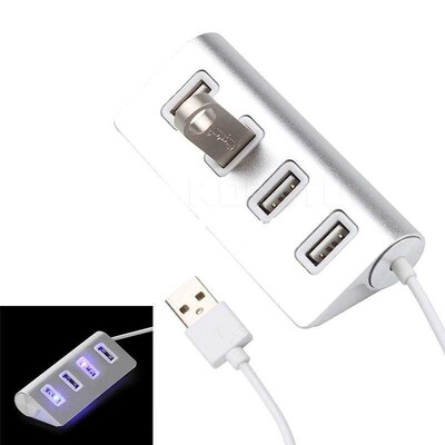 High Speed 4 Port USB 2.0 Hub USB Port HUB Portable O