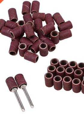 50pcs Sanding Drum Set 320 Grit Drum Sanding Bands Sleeves +