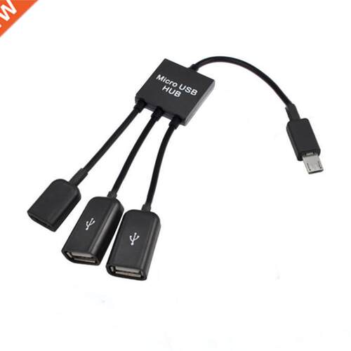 In 1 Micro USB Adapter Female To Dual USB Port USB Cable M