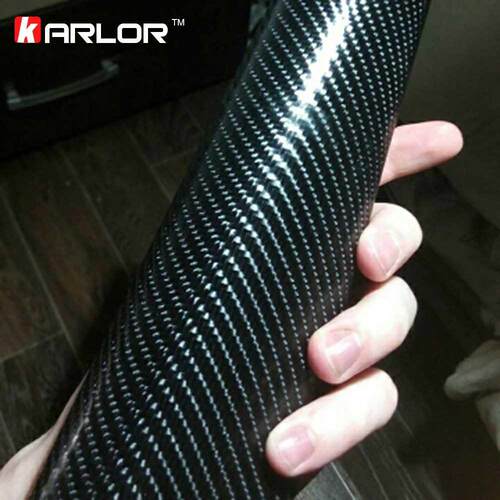 50*200cm 4D Vinyl Car Wrap Carbon Fiber Film M Sticker Wat