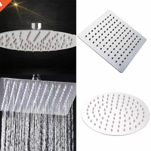 8 Inch Round Square Stainless Steel Shower Head Adjustable B