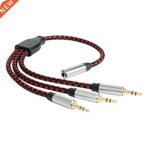 Headphone Splitter Audio Cable .5mm Female to  Male Jack