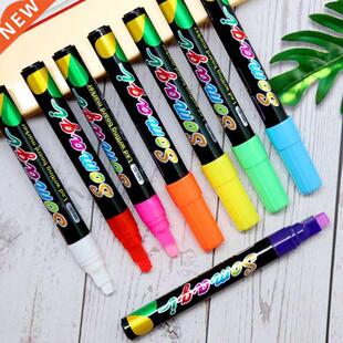8 8 Colors Highlighter Fluorescent Liquid Chalk Marker Neon