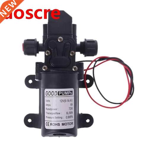 DC 12V 130PSI 6L/Min Water High Pressure Diaphragm Self Prim