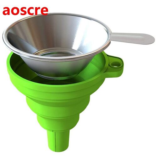 3D Printer Accessories Silicone Collapsible Funnel with Stai